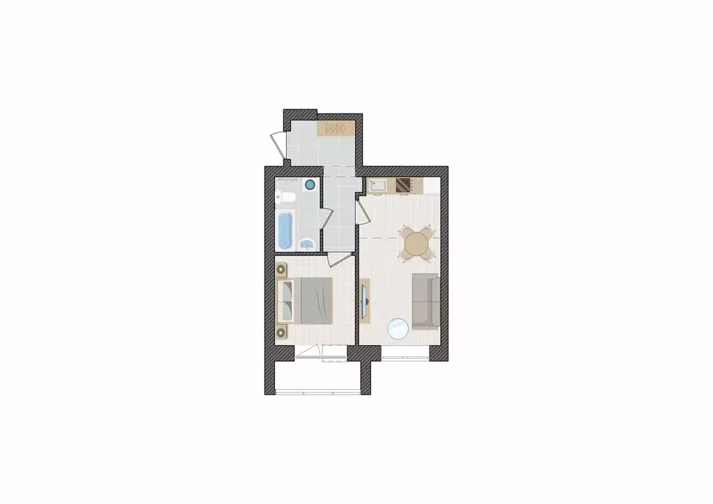 2-комнатная квартира: Киров, улица Капитана Дорофеева, 22 (40 м) - Фото 0