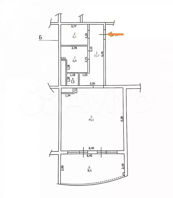 2-к. квартира, 82,5 м, 8/20 эт. - Фото 0