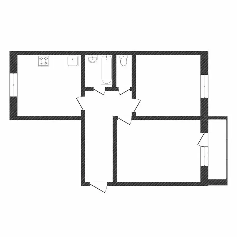 2-комнатная квартира: Тюмень, Малая Боровская улица, 7 (60.4 м) - Фото 1
