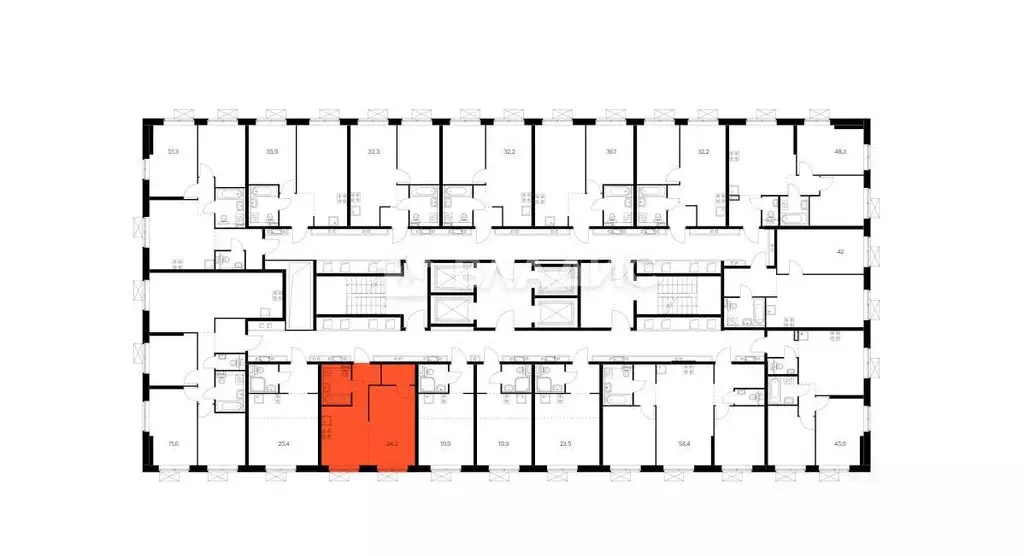 1-комнатная квартира: Москва, Новохохловская улица, 15к4 (34.5 м) - Фото 0