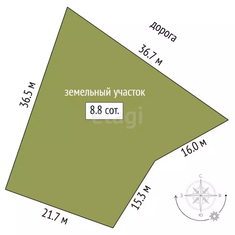 Участок в Тюменская область, Тюмень СОСН Приозерное тер., ул. ... - Фото 2