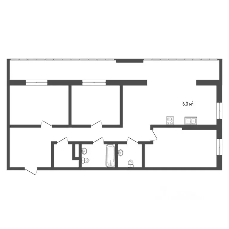 4-к кв. Тюменская область, Тюмень ул. Газовиков, 73 (75.5 м) - Фото 2