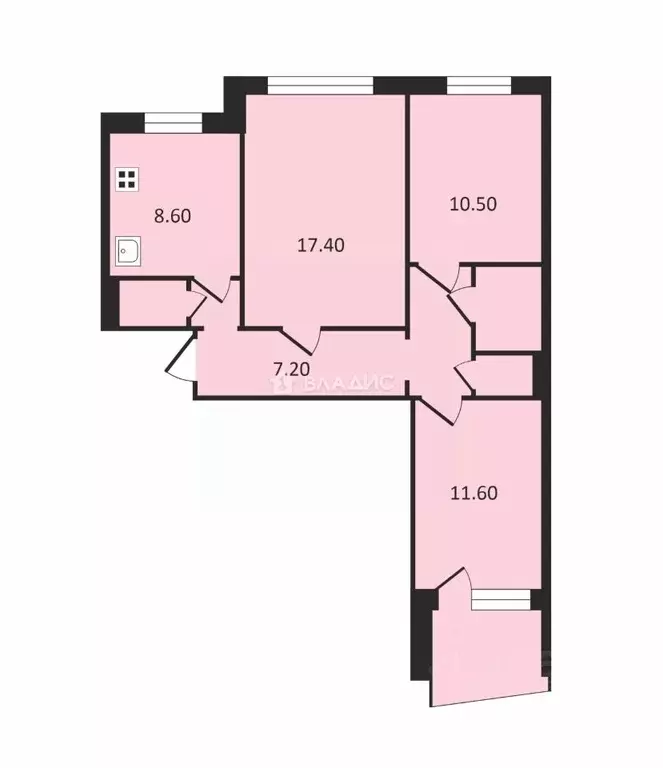 3-к кв. Владимирская область, Ковров ул. Грибоедова, 13 (63.9 м) - Фото 1