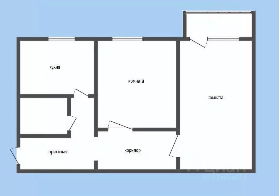 2-к кв. Костромская область, Нерехта Пролетарская ул., 47 (50.2 м) - Фото 2