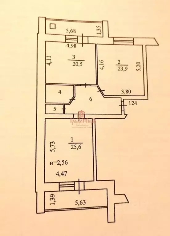 2-к кв. Владимирская область, Александров пер. Сосновский, 16 (87.4 м) - Фото 2