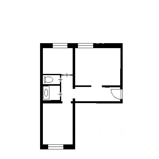 2-к кв. Челябинская область, Чебаркуль Электростальская ул., 1А (52.0 ... - Фото 2