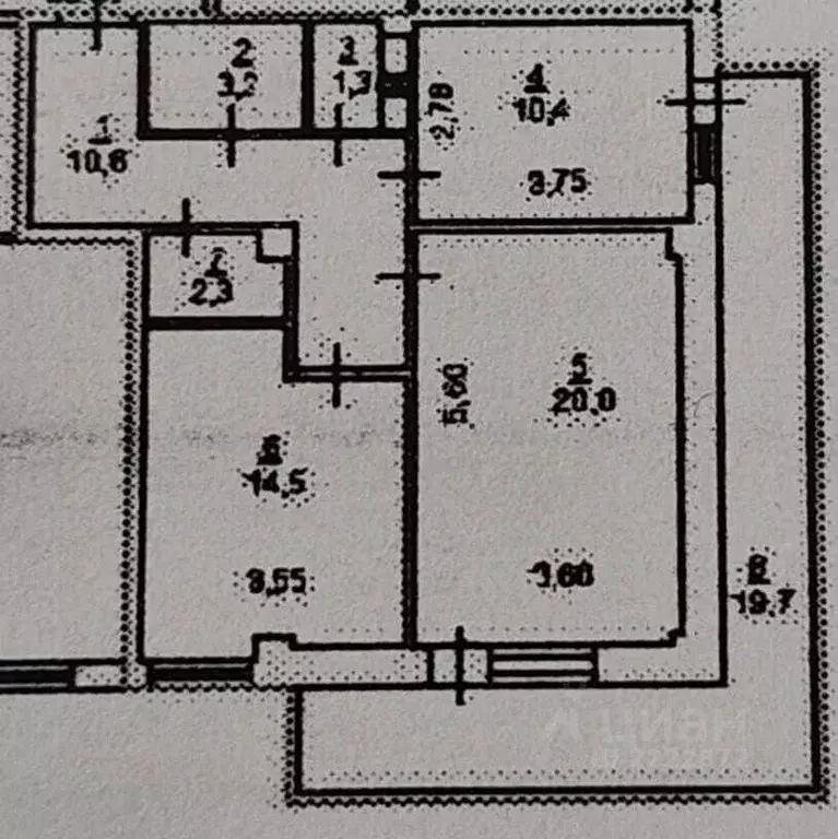 2-к кв. Ростовская область, Аксай ул. Мира, 1 (62.0 м) - Фото 1