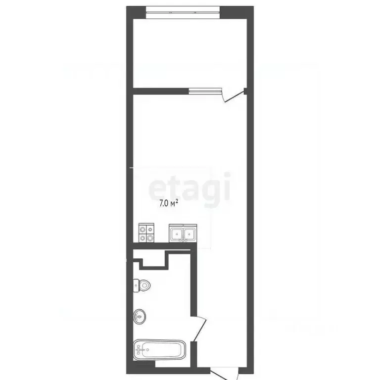 Студия Ростовская область, Ростов-на-Дону ул. Мечникова, 130/2 (22.0 ... - Фото 2