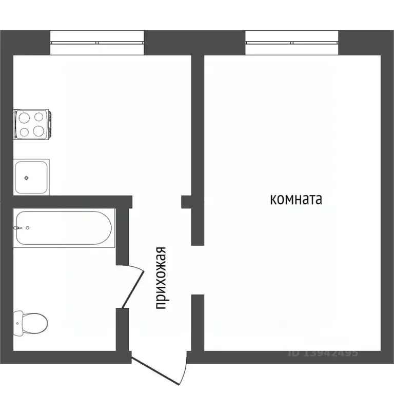 1-к кв. Бурятия, Улан-Удэ ул. Терешковой, 26А (30.0 м) - Фото 1