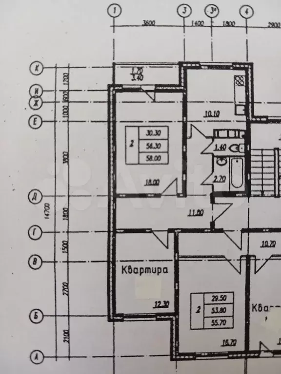 2-к. квартира, 56,3 м, 2/10 эт. - Фото 0
