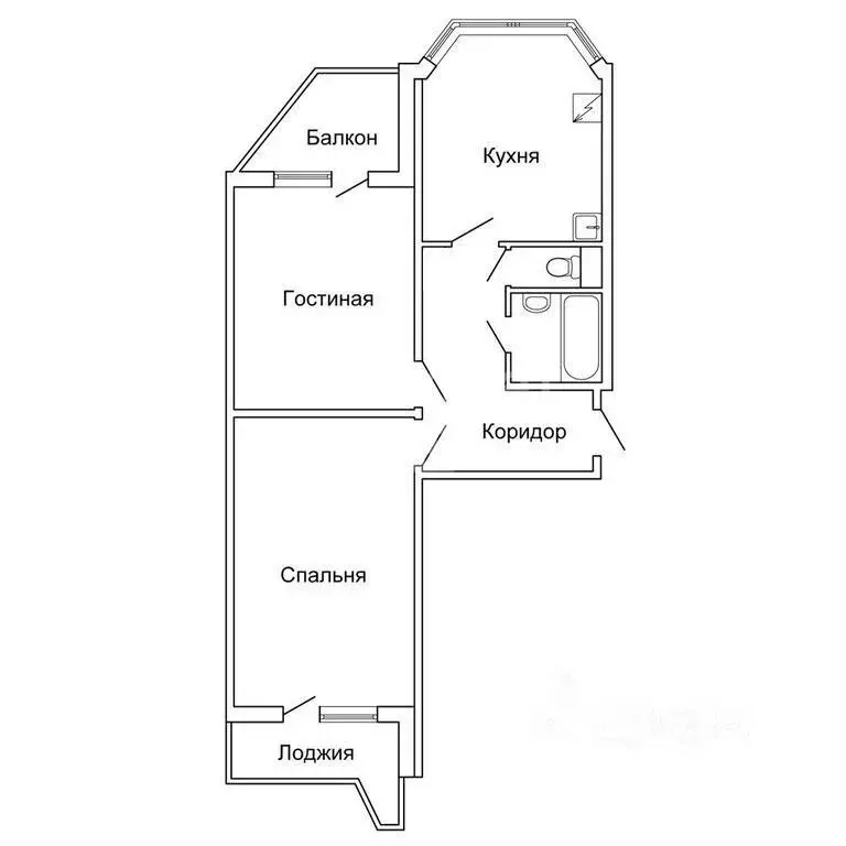 2-к кв. Москва Изюмская ул., 55к1 (57.5 м) - Фото 2