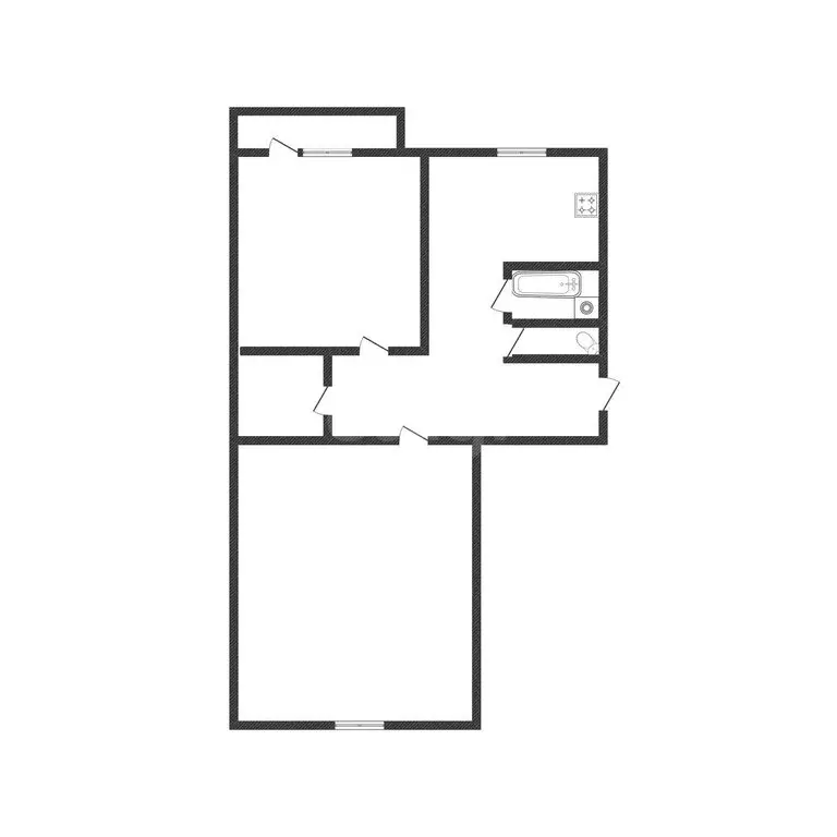 2-комнатная квартира: Валуйки, улица Котовского, 22 (47.3 м) - Фото 1