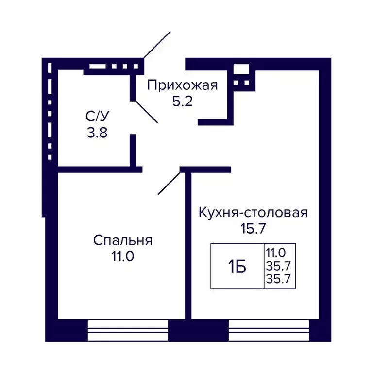 1-комнатная квартира: Новосибирск, 18-й Бронный переулок, 16 (35.7 м) - Фото 0