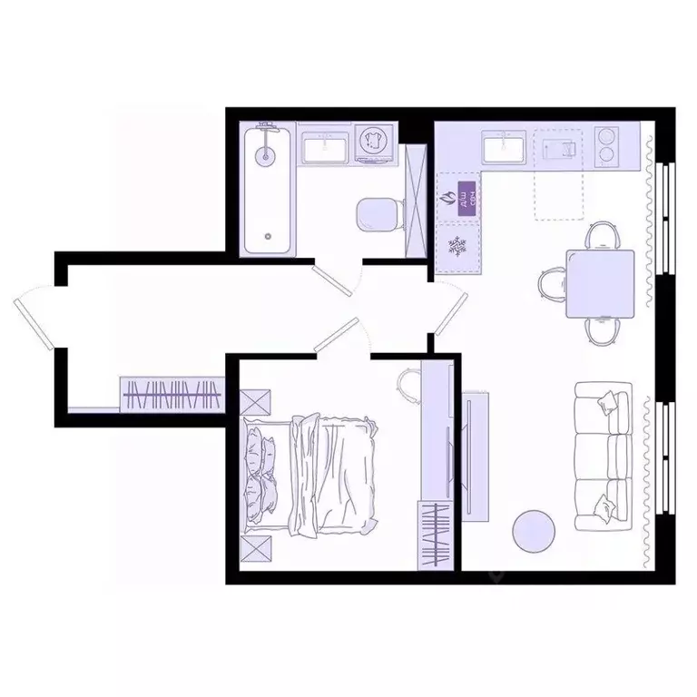 2-к кв. Приморский край, Владивосток Днепровская ул., 25к5 (45.0 м) - Фото 2