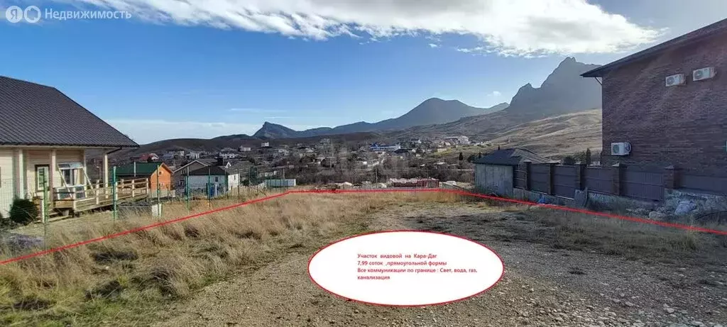 Участок в Коктебель, Садовый переулок, 7 (7.99 м) - Фото 2