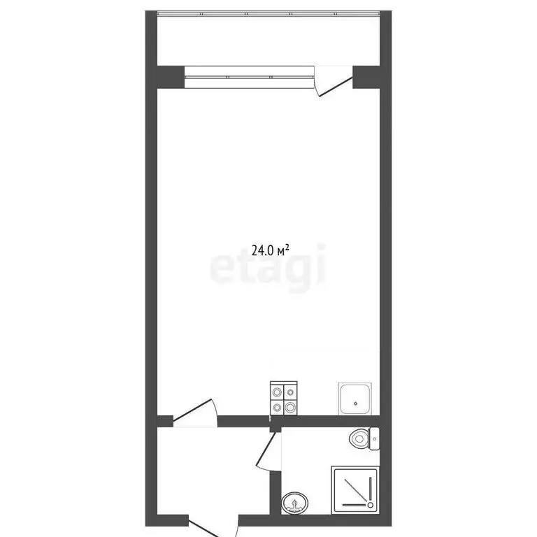 Квартира-студия: Саранск, улица Косарева, 81 (22.4 м) - Фото 1