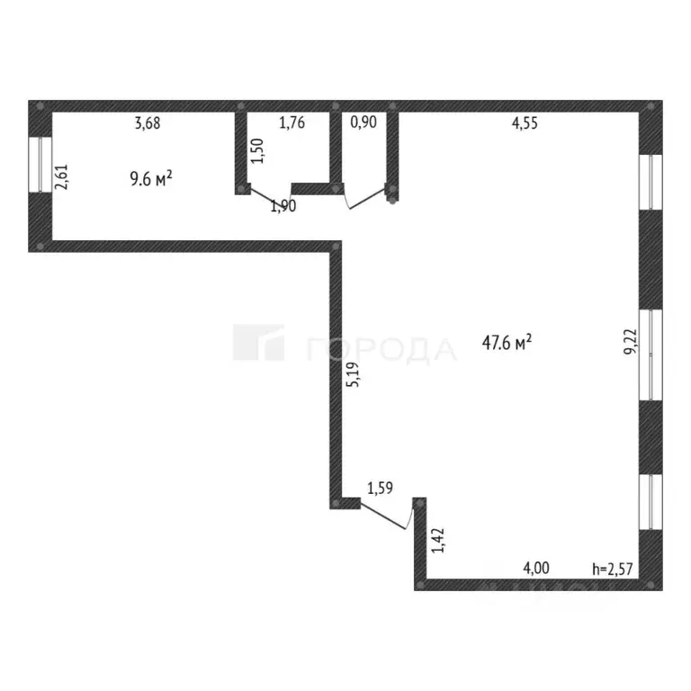 3-к кв. Кемеровская область, Новокузнецк ул. Пархоменко, 71А (63.1 м) - Фото 2