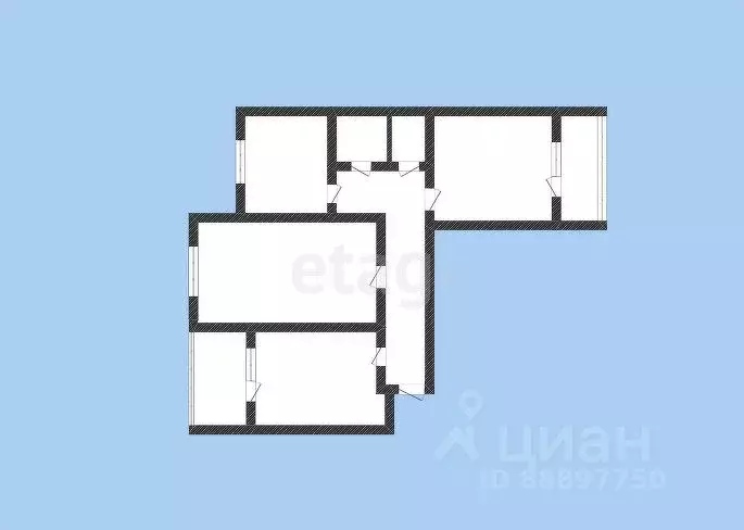 3-к кв. Карачаево-Черкесия, Черкесск ул. Космонавтов, 80 (69.8 м) - Фото 1