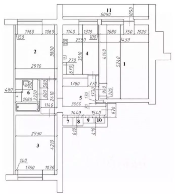 3-к кв. Московская область, Красногорск ул. Ленина, 15а (73.0 м) - Фото 1