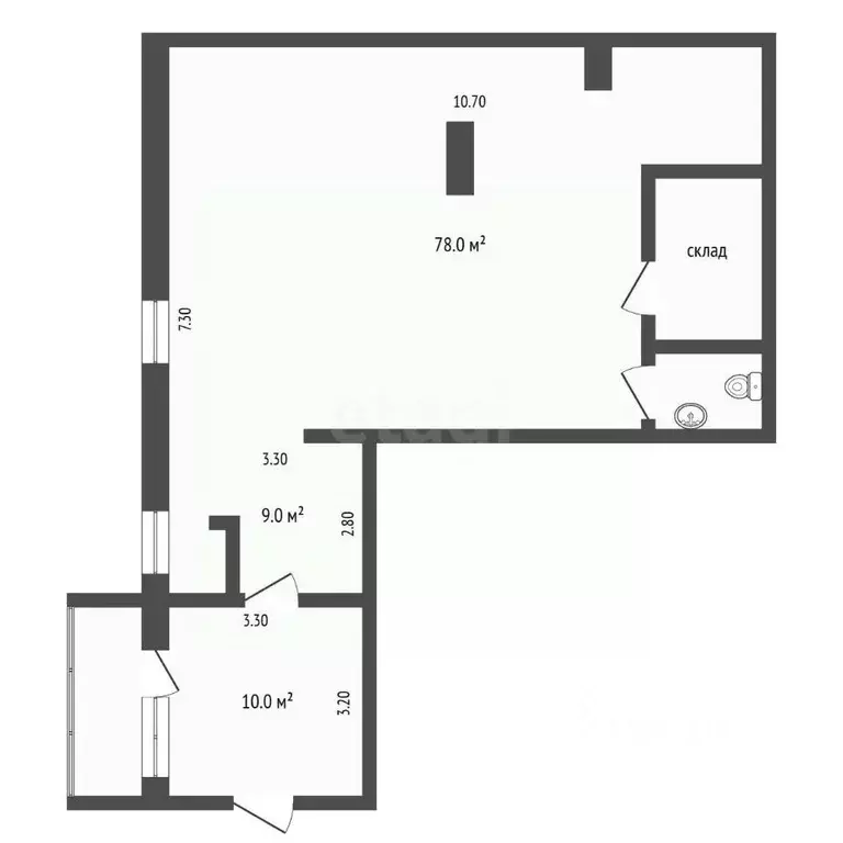 Помещение свободного назначения в Тюменская область, Тюмень ул. ... - Фото 1