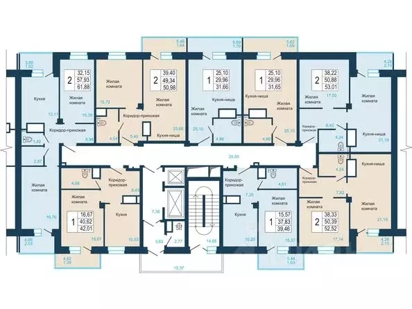 1-к кв. Красноярский край, Красноярск Северный мкр, пер. ... - Фото 2