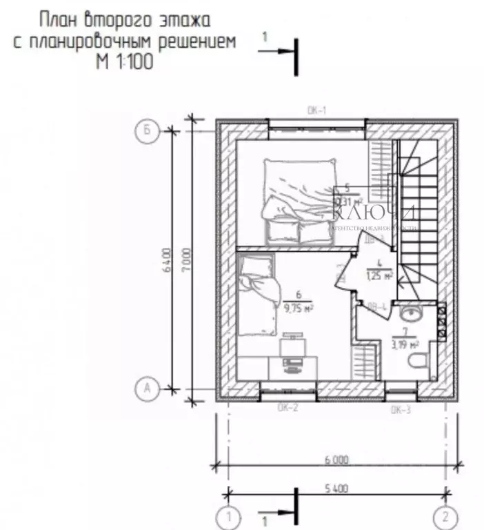 Таунхаус в Челябинская область, Магнитогорск ул. Сочинская, 41 (60 м) - Фото 1