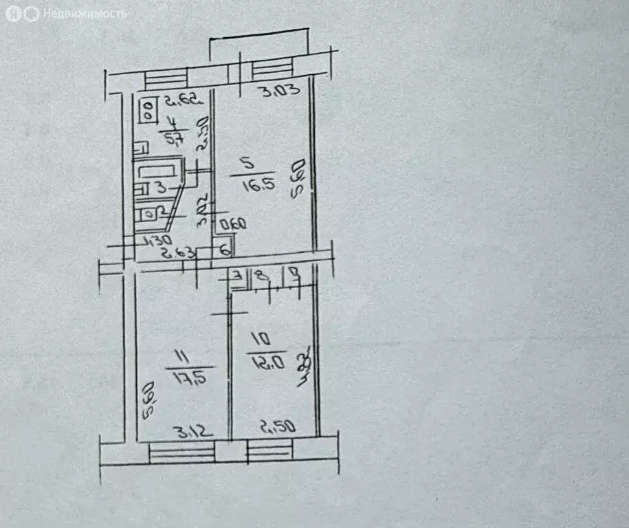3-комнатная квартира: Липецк, улица 40 лет Октября, 15 (61.9 м) - Фото 1