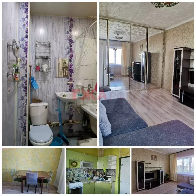1-к. квартира, 32,4 м, 3/5 эт. - Фото 0