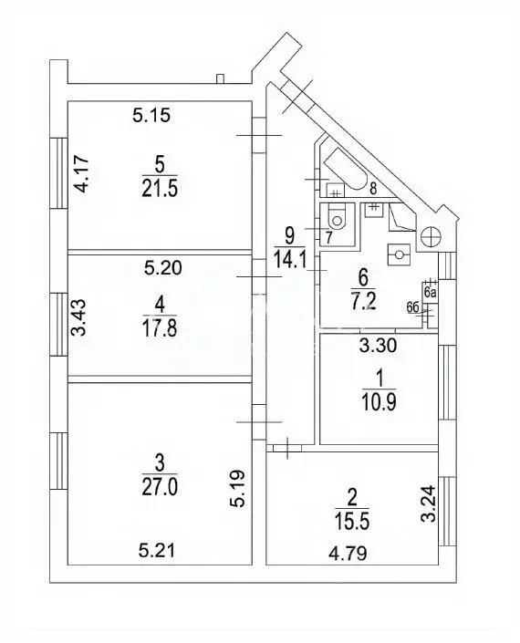 4-к кв. Москва Чистопрудный бул., 12К2 (120.0 м) - Фото 2