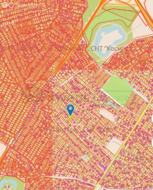 Участок в Калининград, СНТ Янтарь, Большая Окружная улица (701 м) - Фото 1