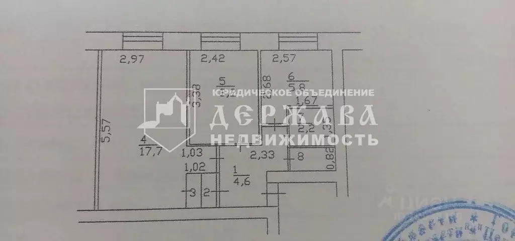 2-к кв. Кемеровская область, Кемерово просп. Шахтеров, 35А (41.0 м) - Фото 2