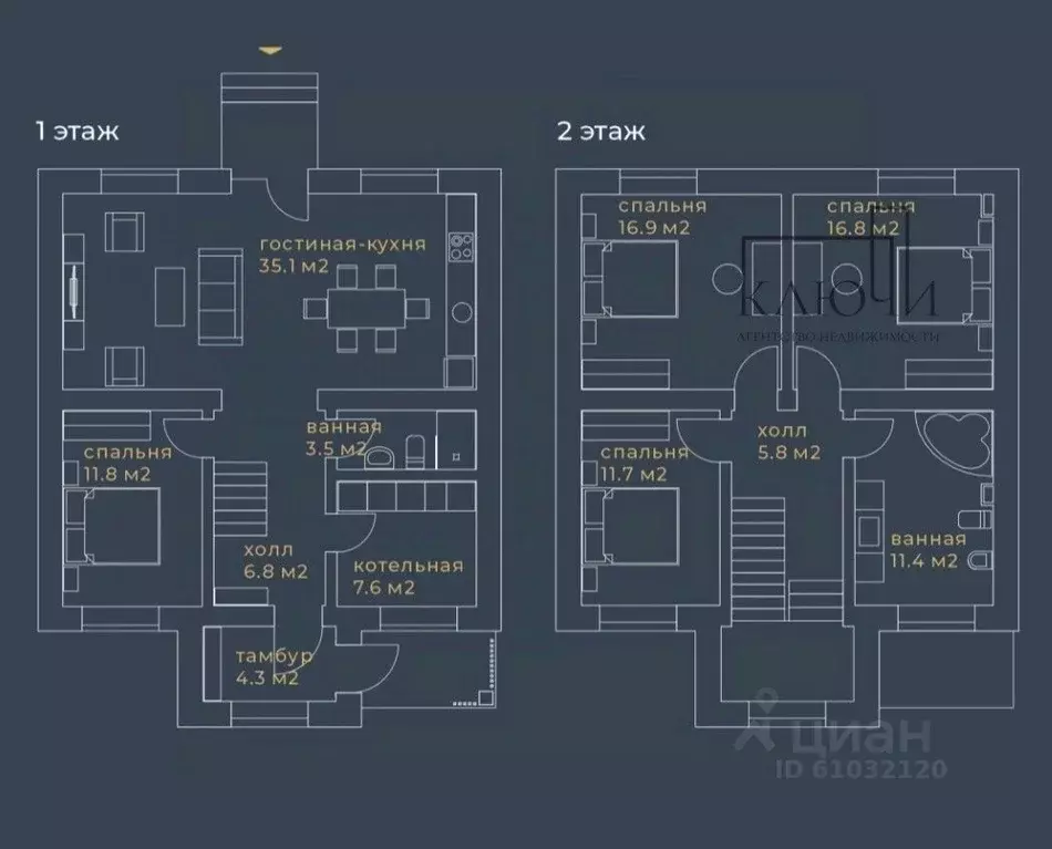 Дом в Челябинская область, Магнитогорск ул. Молочная (155 м) - Фото 2