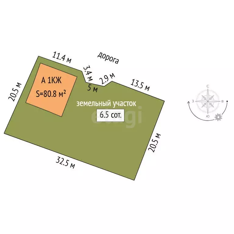 Дом в Тюмень, 2-я Линейная улица (80.8 м) - Фото 2