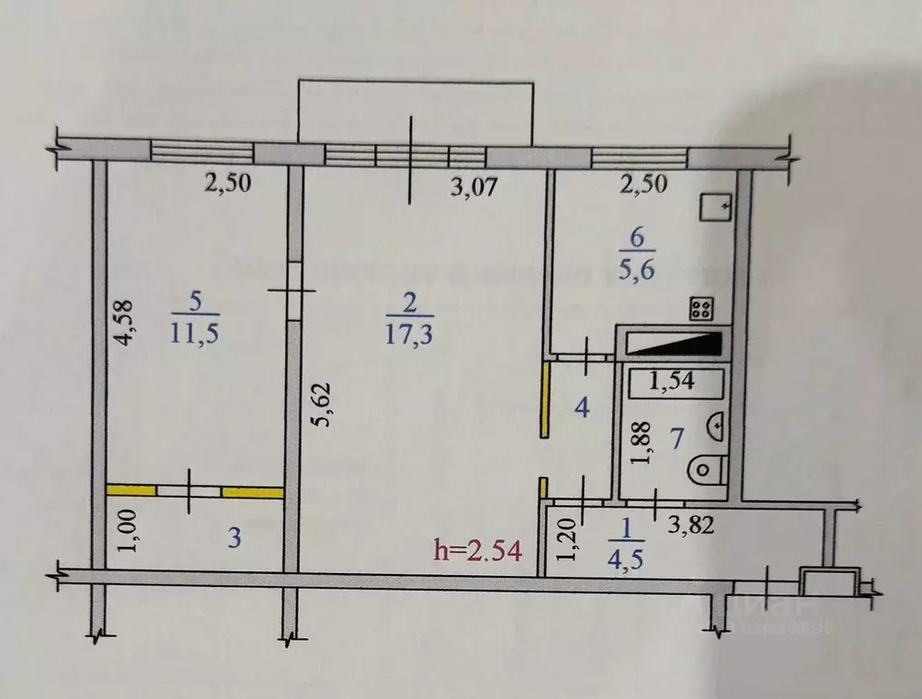 2-к кв. Архангельская область, Новодвинск ул. Советов, 17 (45.0 м) - Фото 0