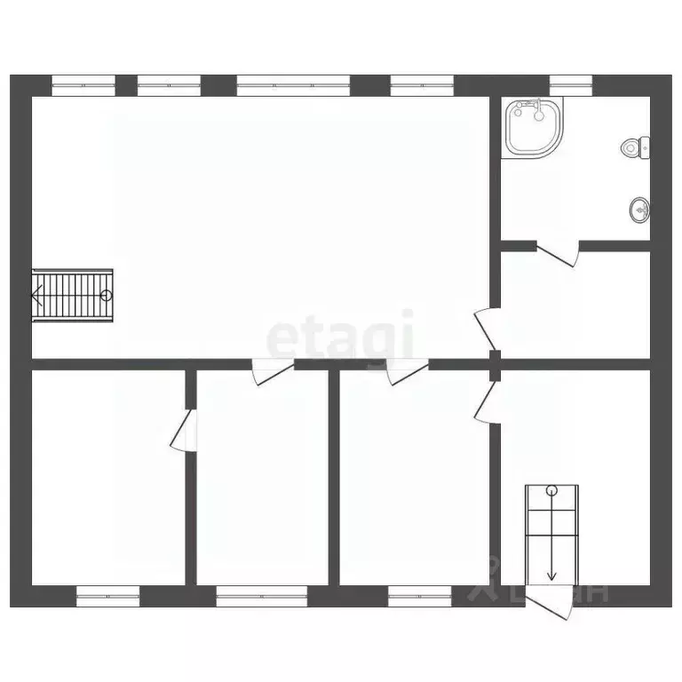 Дом в Мордовия, Кочкуровский район, с. Татарский Умыс Старая ... - Фото 1