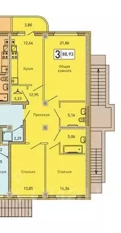 3-к кв. Краснодарский край, Геленджик ул. Маршала Жукова, 2к1 (91.59 ... - Фото 0