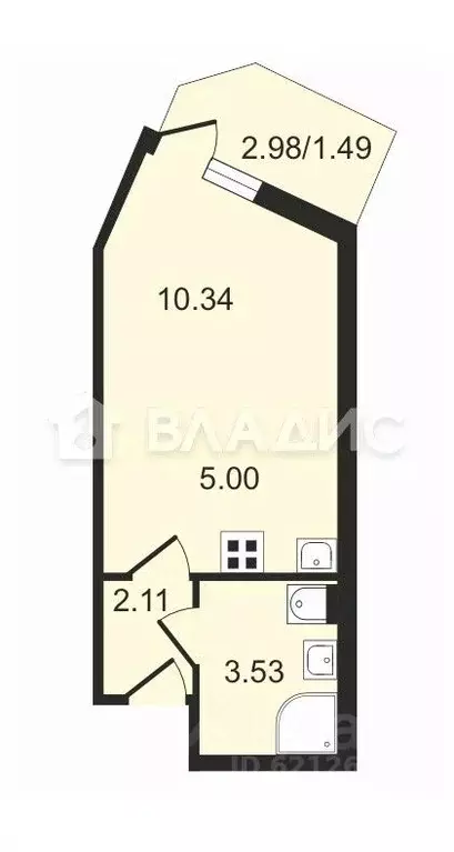 Студия Ленинградская область, Всеволожск ш. Дорога Жизни, 7к2 (21.1 м) - Фото 1