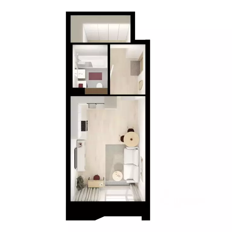 Студия Москва Онежский Вал жилой комплекс (31.0 м) - Фото 2