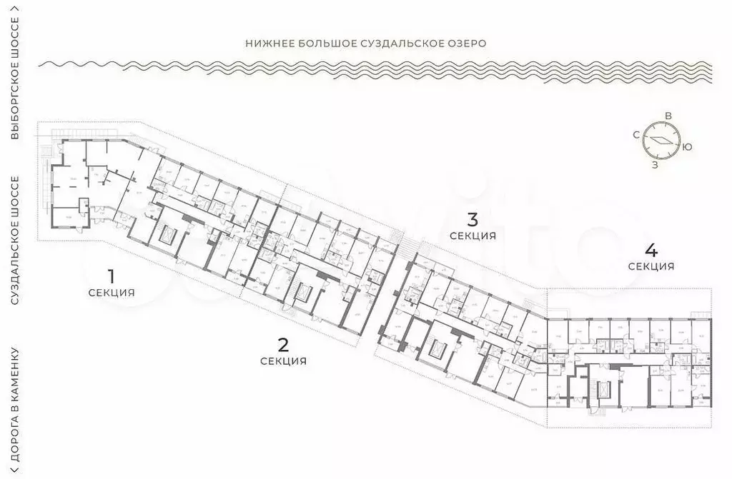 2-к. квартира, 62,4 м, 1/7 эт. - Фото 1