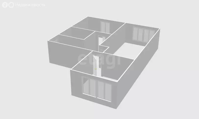 2-комнатная квартира: Долинск, улица Севастьянова, 10 (56 м) - Фото 1