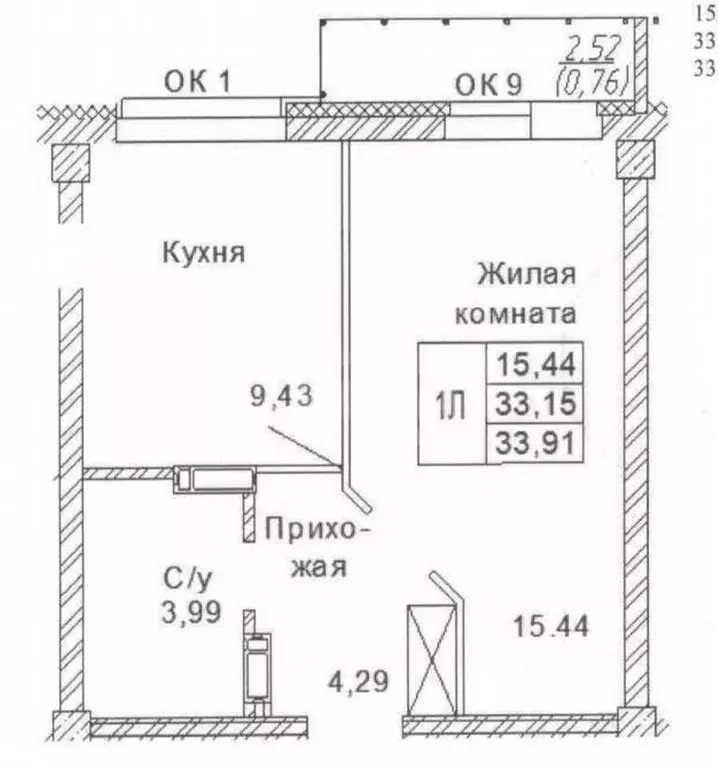 1-к кв. Алтайский край, Барнаул ул. Сергея Ускова, 41 (33.0 м) - Фото 2