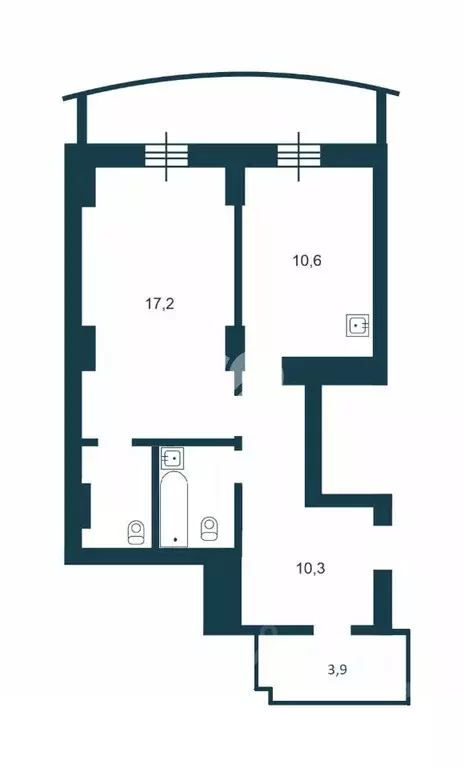 2-к кв. Новосибирская область, Новосибирск Закаменский мкр, 11 (50.0 ... - Фото 2