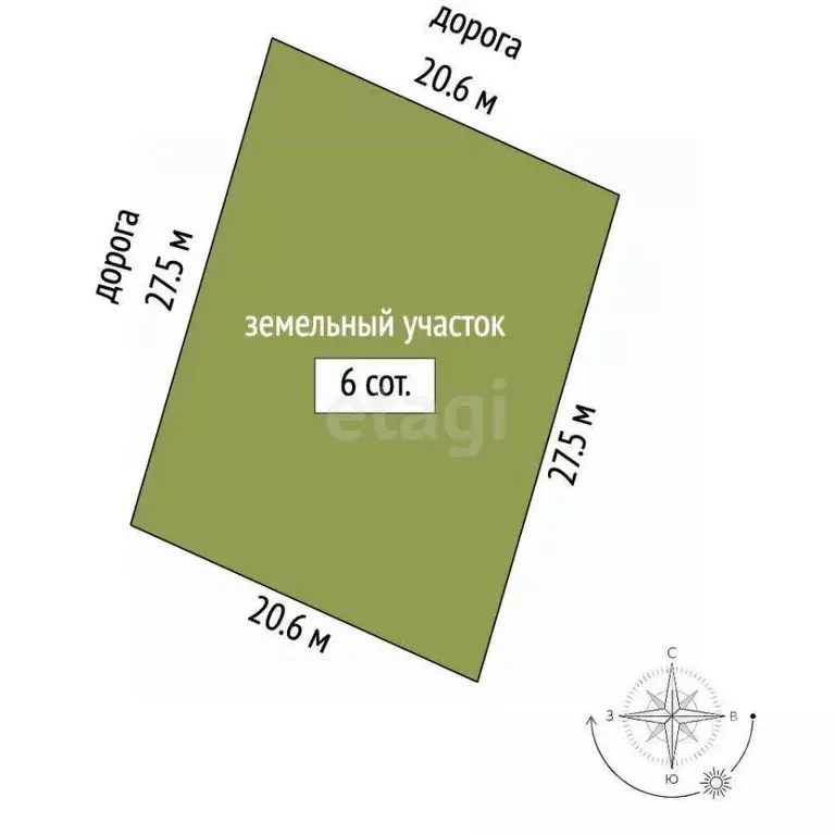 Участок в Крым, Симферополь ул. Васильковая (6.0 сот.) - Фото 2