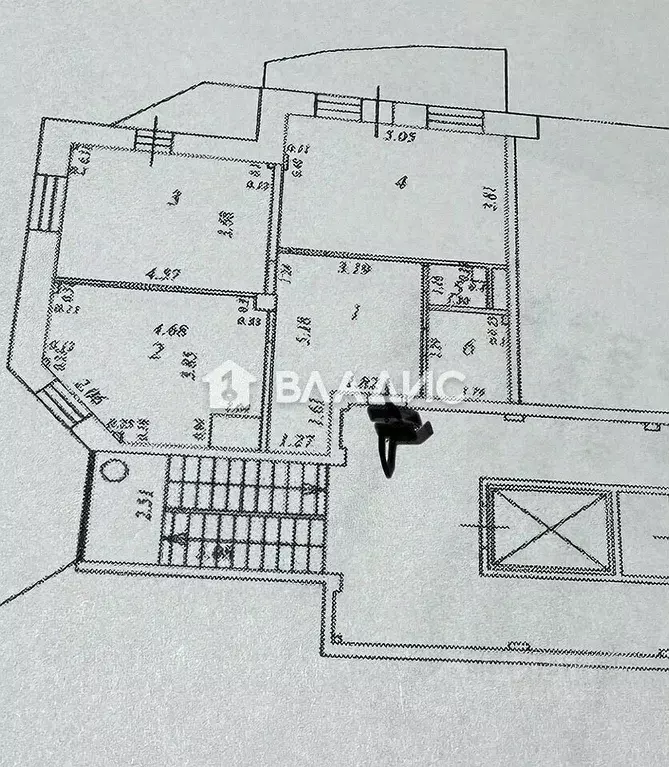 3-к кв. Бурятия, Улан-Удэ ул. Сахьяновой, 21блок1 (69.5 м) - Фото 2