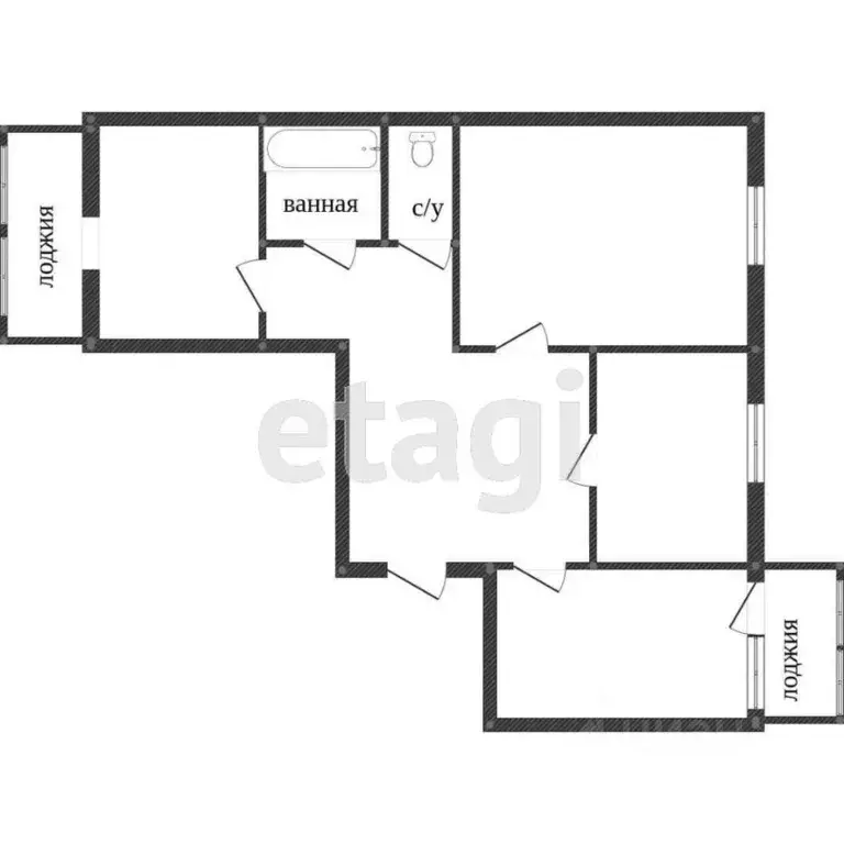 3-к кв. Костромская область, Кострома пос. Новый, 7 (64.7 м) - Фото 1