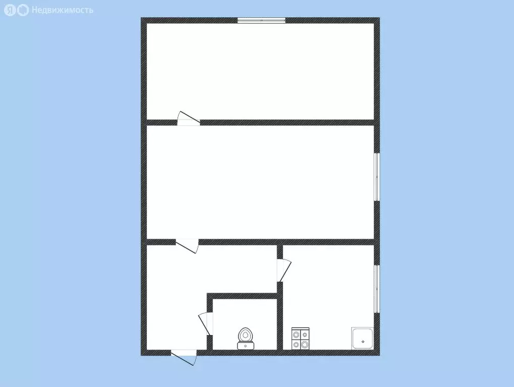 2-комнатная квартира: Черкесск, улица Карла Маркса, 40 (35.6 м) - Фото 1