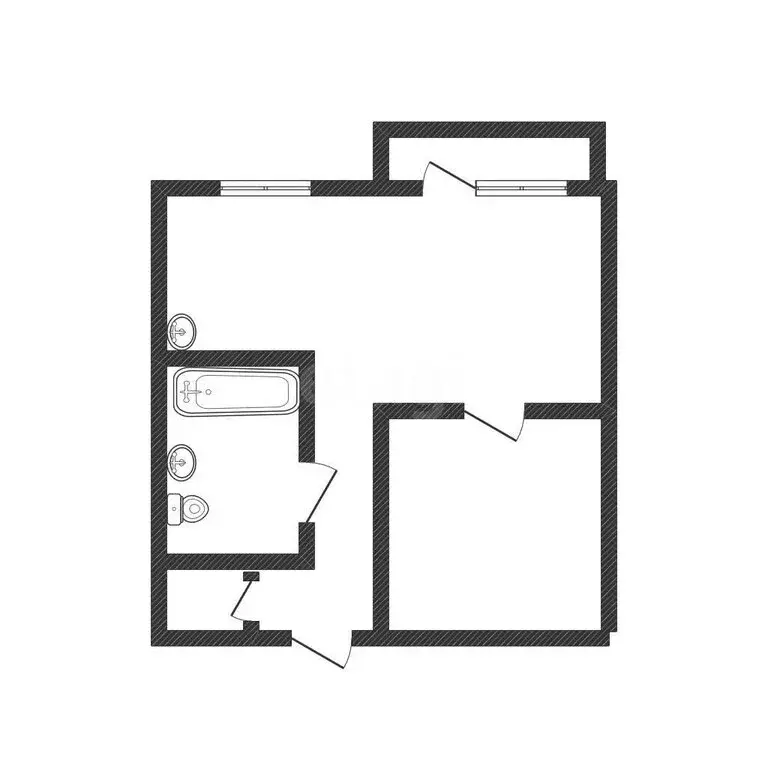 1-комнатная квартира: Бийск, Краснооктябрьская улица, 64 (31.4 м) - Фото 1