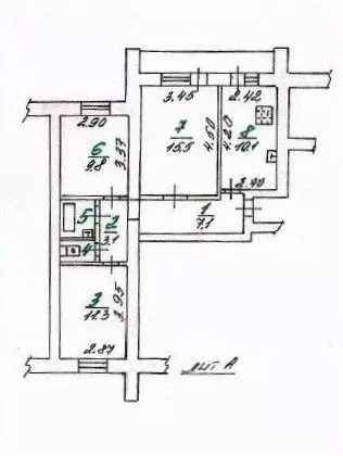 3-к кв. Орловская область, Орел ул. Максима Горького, 103 (60.6 м) - Фото 2