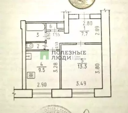 1-к. квартира, 34 м, 2/5 эт. - Фото 0