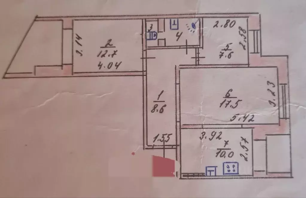 3-к кв. Крым, Симферополь ул. Куйбышева, 19 (60.0 м) - Фото 0